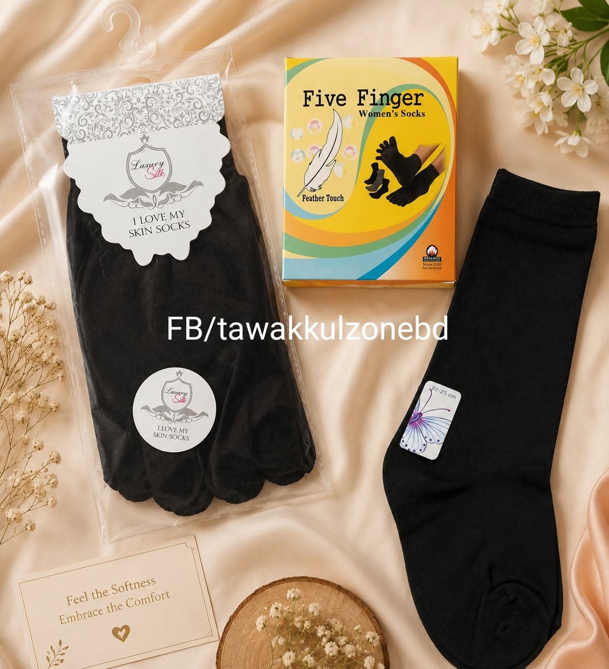 Premium Black Women's Ankle Socks (Free Size)